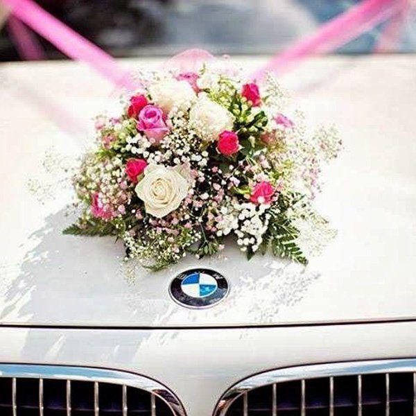  عکس تزیین ماشین عروس بدون گل