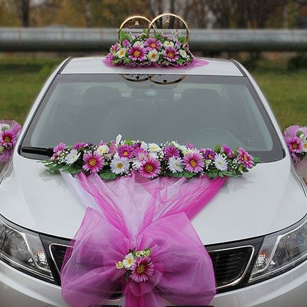 عکس تزیین ماشین عروس بدون گل