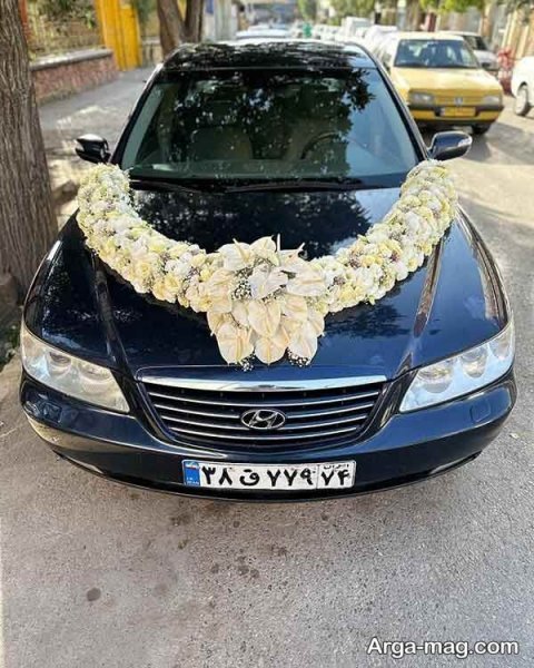 گل ماشین عروس ساده