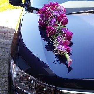 گل ماشین عروس ساده