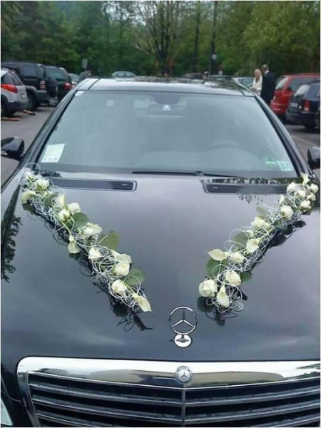 گل ماشین عروس ساده