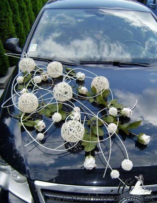 گل ماشین عروس ساده