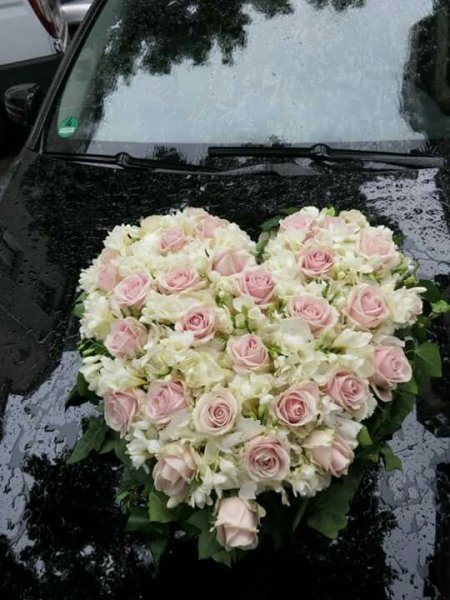 گل ماشین عروس ساده