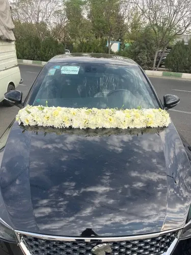 تزیین ماشین عروس ساده در خانه