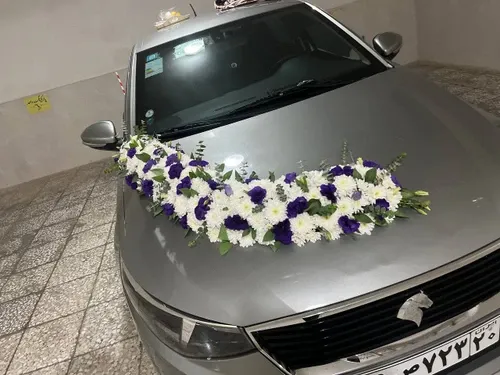 تزیین ماشین عروس ساده در خانه