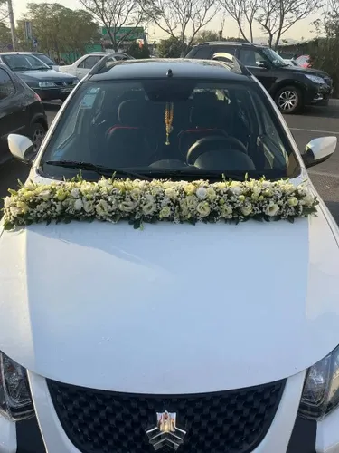 تزیین ماشین عروس ساده در خانه