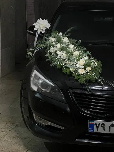 تزیین ماشین عروس ساده در خانه