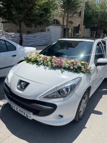 تزیین ماشین عروس ساده در خانه