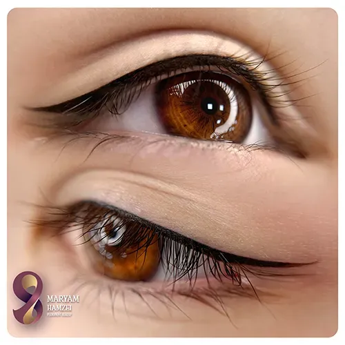 تاتو خط چشم خوب