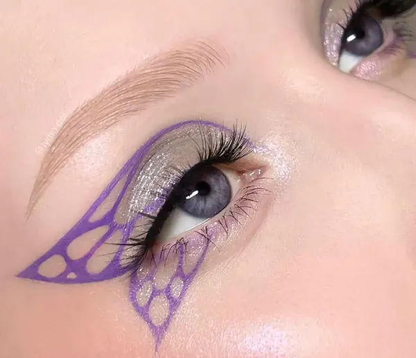  عکس مدل سایه چشم دخترانه فانتزی