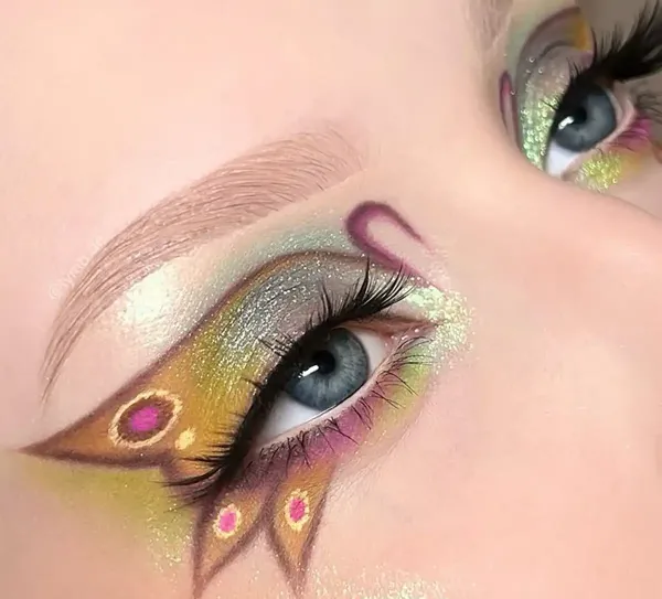  عکس مدل سایه چشم دخترانه فانتزی