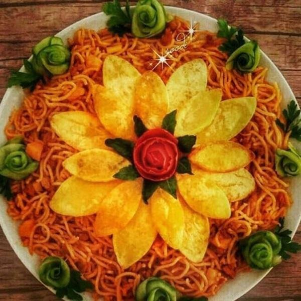 تزیین ماکارونی کودکانه