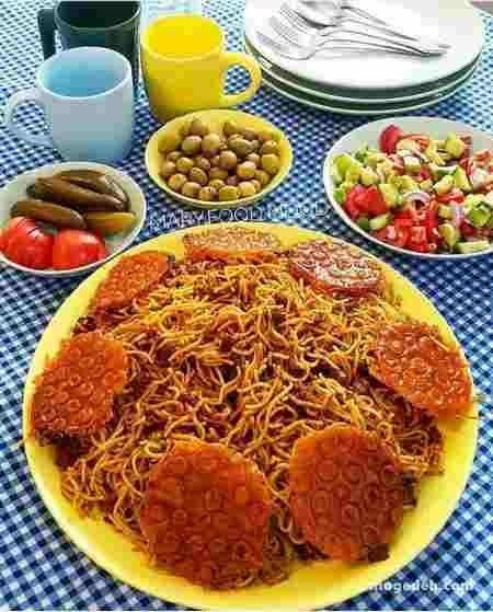 تزیین ماکارونی کودکانه