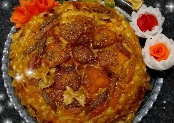 تزیین ماکارونی کودکانه