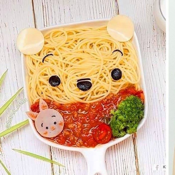 تزیین ماکارونی کودکانه