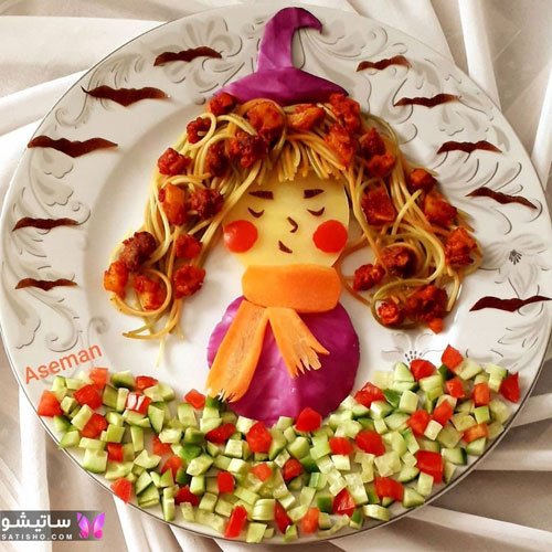  تزیین ماکارونی برای مدرسه دخترانه