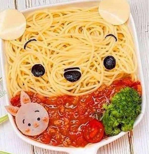  تزیین ماکارونی با سس