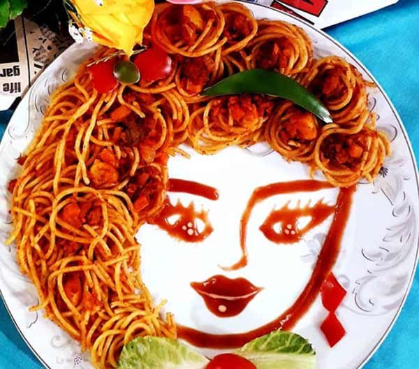 تزیین ماکارونی برای مدرسه پسرانه