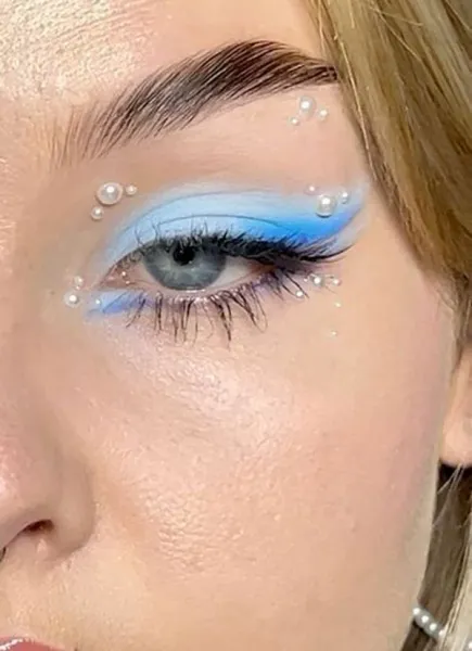 مدل سایه چشم نگین دار جدید