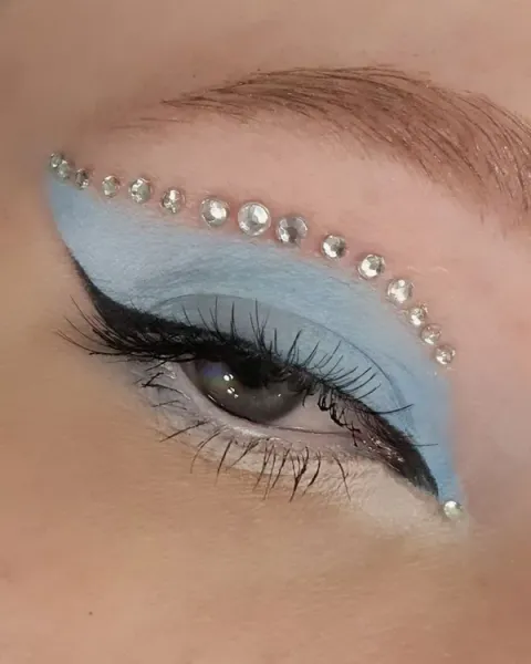  مدل سایه چشم نگین دار جدید