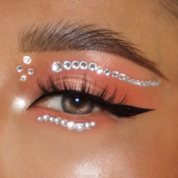  مدل سایه چشم نگین دار جدید