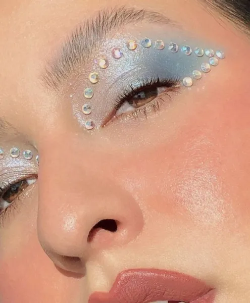  مدل سایه چشم نگین دار جدید