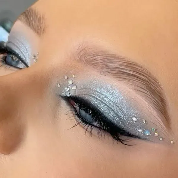  مدل سایه چشم نگین دار جدید