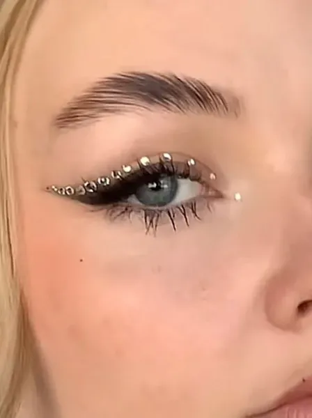  مدل سایه چشم نگین دار جدید