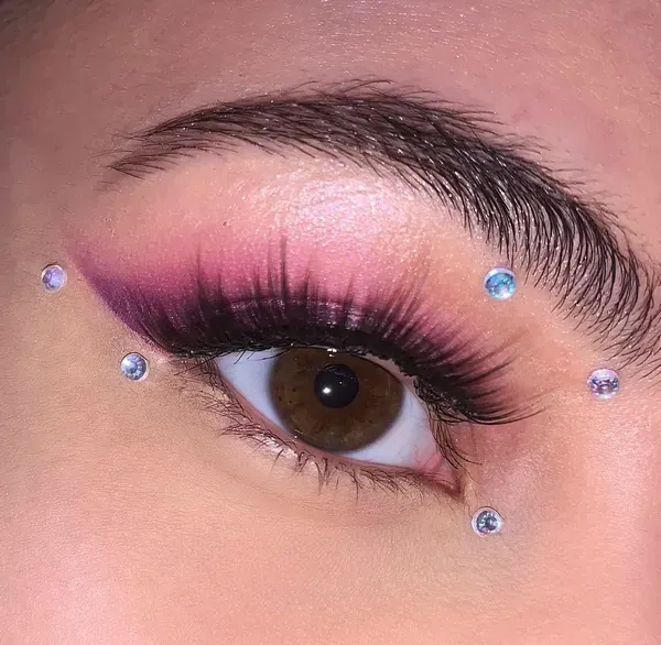  مدل سایه چشم نگین دار جدید