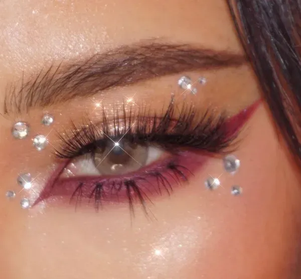  مدل سایه چشم نگین دار جدید