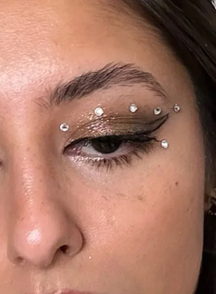  مدل سایه چشم نگین دار جدید