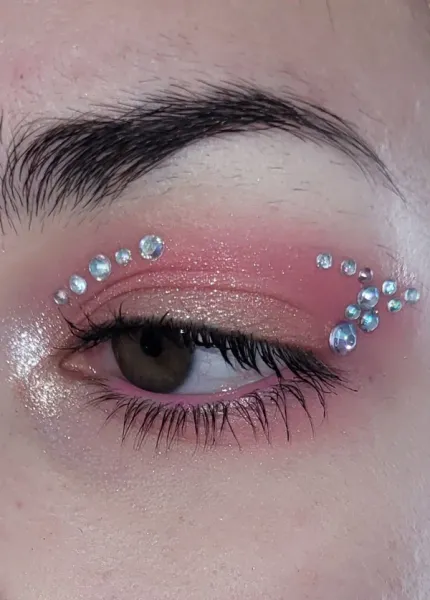  مدل سایه چشم نگین دار جدید