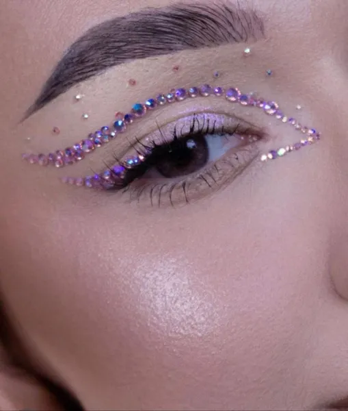  مدل سایه چشم نگین دار جدید