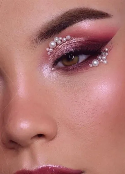  مدل سایه چشم نگین دار جدید