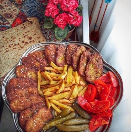  عکس تزیین کتلت و شامی کودکانه