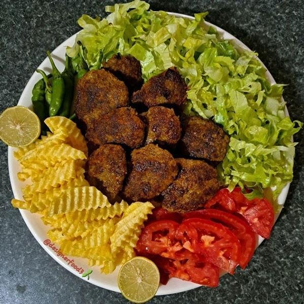  عکس تزیین کتلت و شامی کودکانه