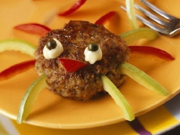  عکس تزیین کتلت و شامی کودکانه