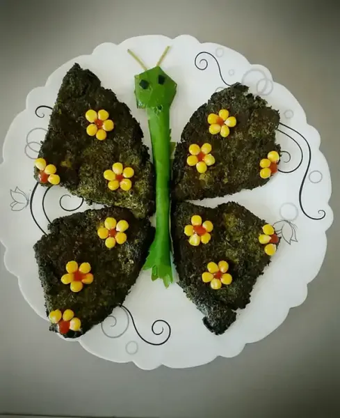  تزیین کوکو سبزی برای مدرسه