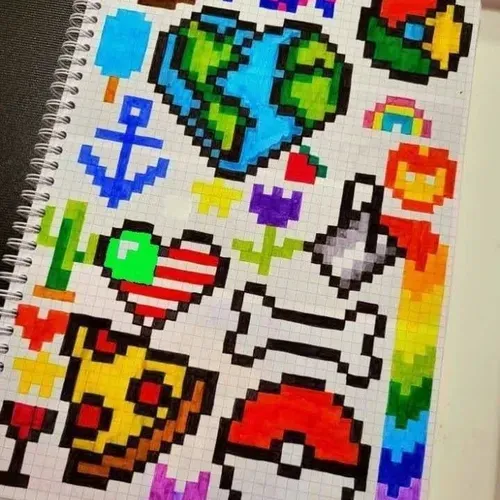  عکس نقاشی پیکسلی