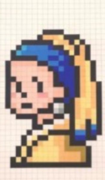  نقاشی پیکسلی گل