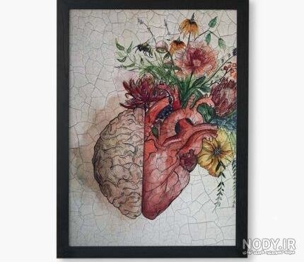 نقاشی پیکسلی قلب