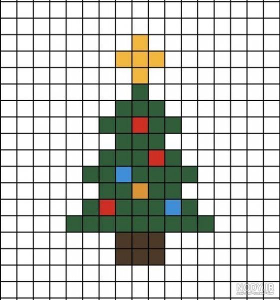  نقاشی پیکسلی کیوت ساده