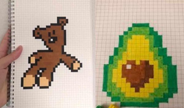  نقاشی پیکسلی کیوت ساده