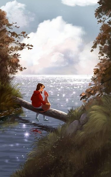  عکس پروفایل دختر تنها و غمگین کنار دریا