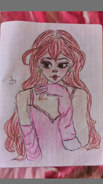  نقاشی کیوت فانتزی ساده دخترانه