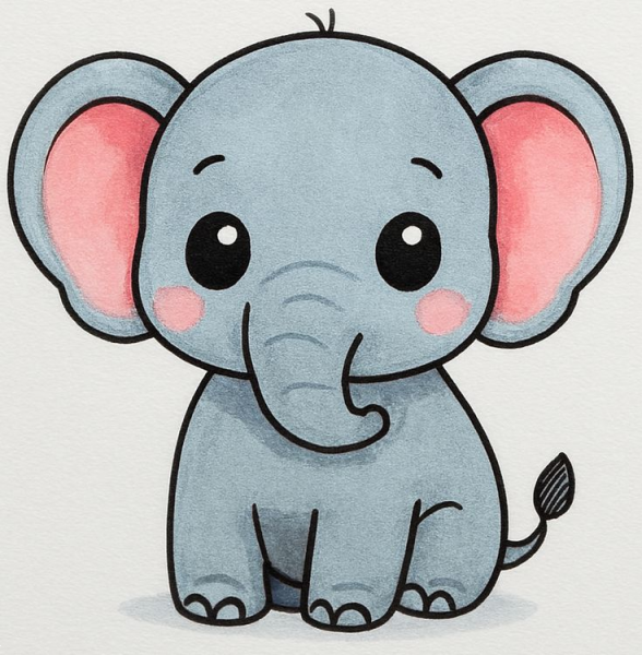  نقاشی کیوت آسان