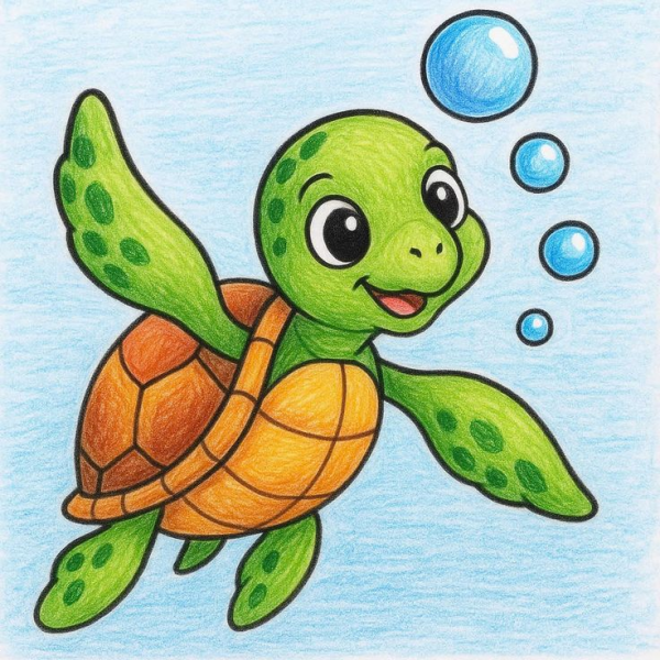  نقاشی کیوت آسان