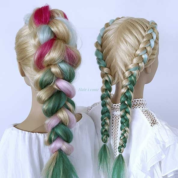  عکس انواع مدل بافت موی دخترانه