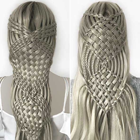  عکس انواع مدل بافت موی دخترانه