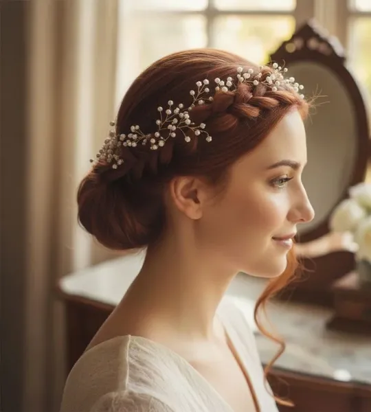 مدل بافت مو دخترانه ساده و شیک جلوی سر